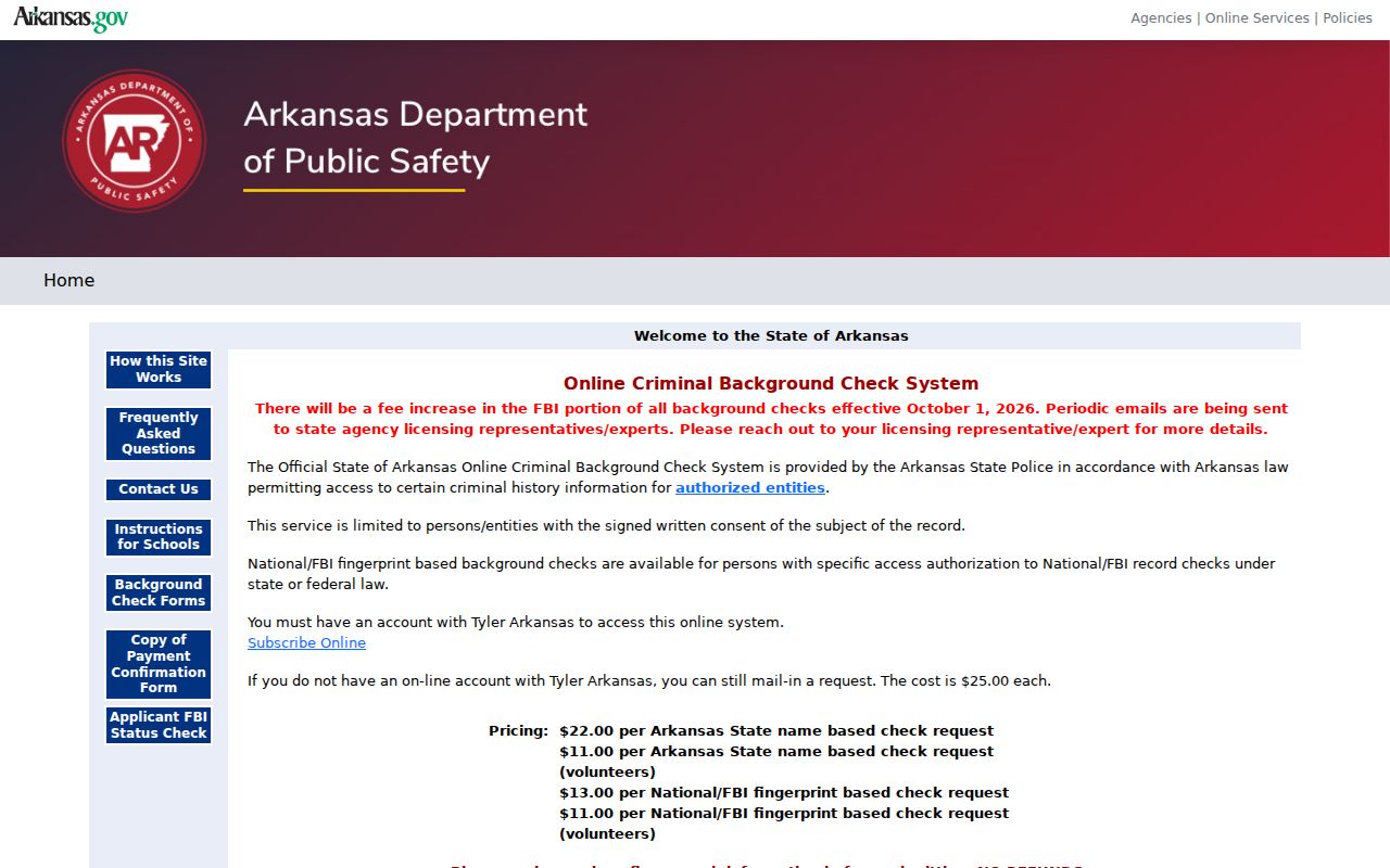 Phillips County arrest records Arkansas official background check system