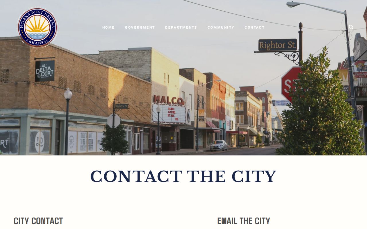 Helena-West Helena record check city contact page